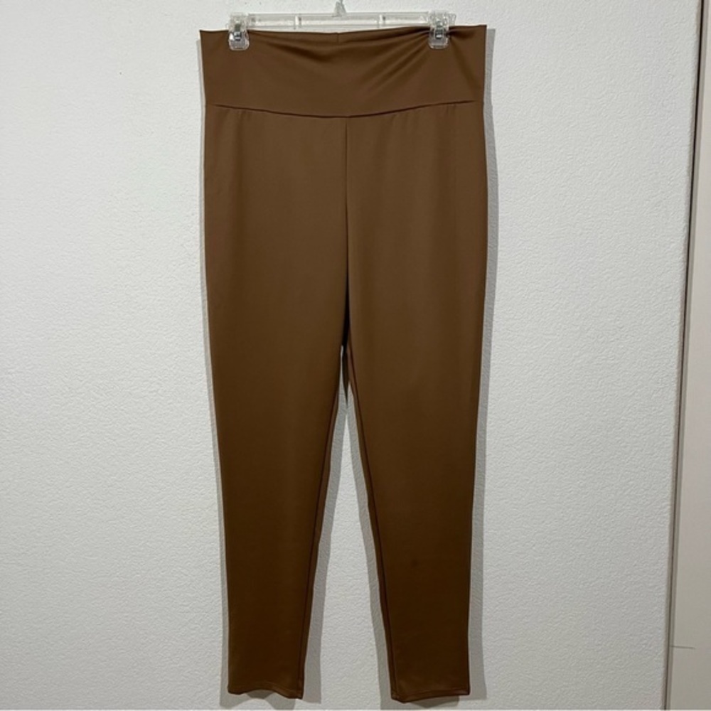 Bella Flore Camel Tan Silky Smooth High Rise Full Length Leggings New Plus 2X